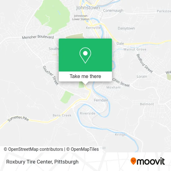 Roxbury Tire Center map