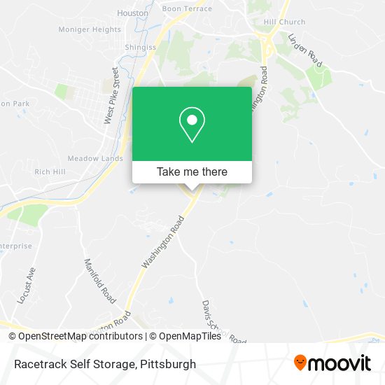 Racetrack Self Storage map