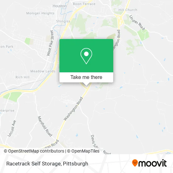 Racetrack Self Storage map