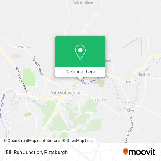 Elk Run Junction map