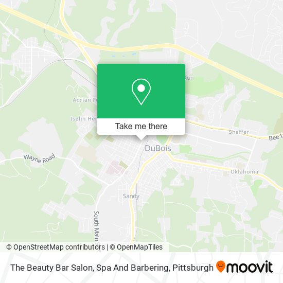The Beauty Bar Salon, Spa And Barbering map