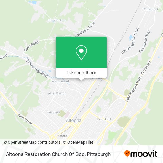 Altoona Restoration Church Of God map