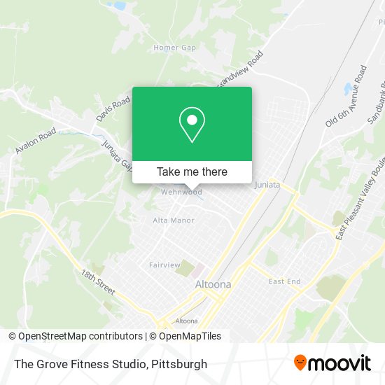 The Grove Fitness Studio map