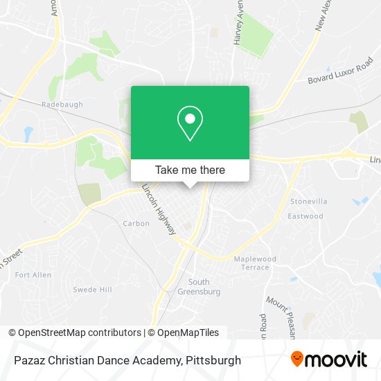 Pazaz Christian Dance Academy map