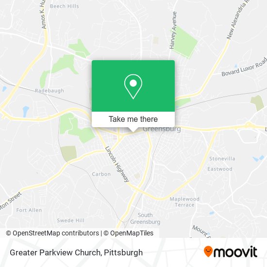 Greater Parkview Church map
