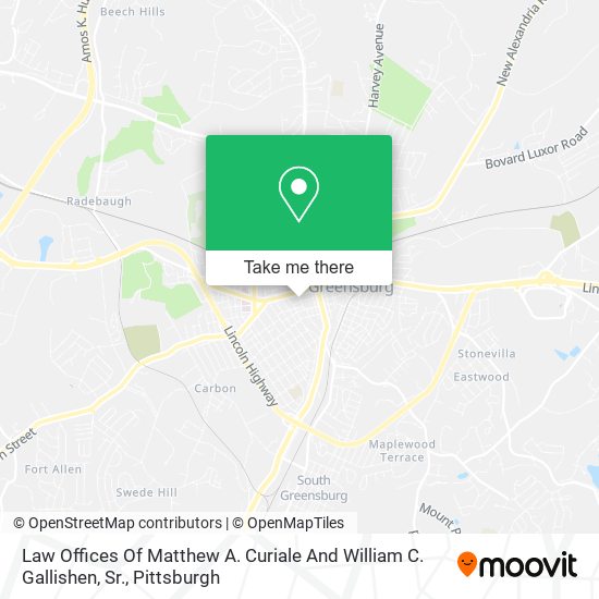 Mapa de Law Offices Of Matthew A. Curiale And William C. Gallishen, Sr.