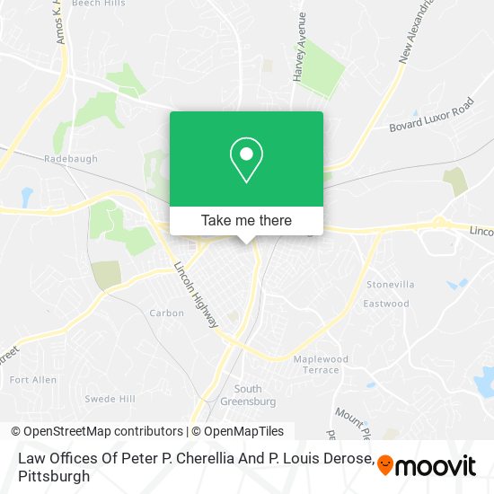 Law Offices Of Peter P. Cherellia And P. Louis Derose map