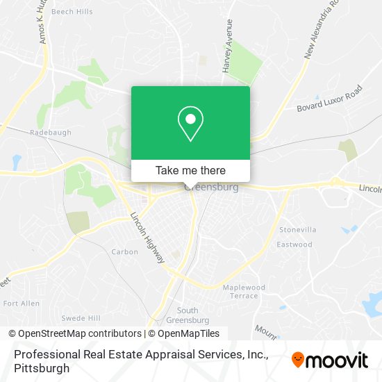 Mapa de Professional Real Estate Appraisal Services, Inc.