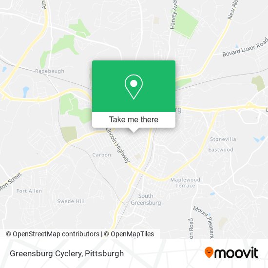 Mapa de Greensburg Cyclery