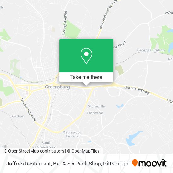 Mapa de Jaffre's Restaurant, Bar & Six Pack Shop