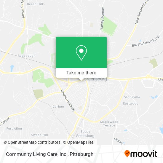 Mapa de Community Living Care, Inc.