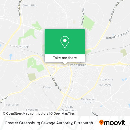 Greater Greensburg Sewage Authority map