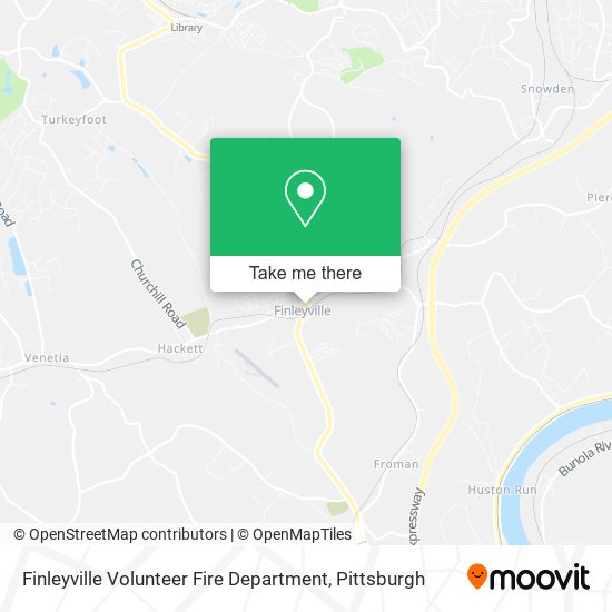 Mapa de Finleyville Volunteer Fire Department