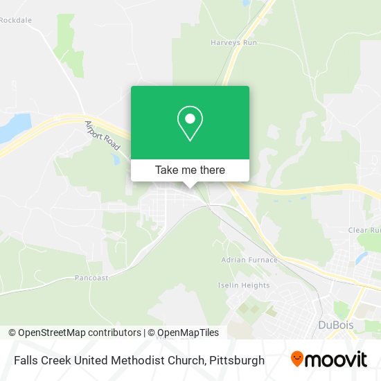 Falls Creek United Methodist Church map