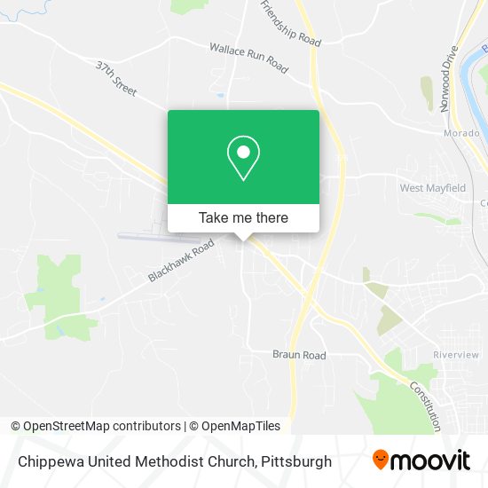 Chippewa United Methodist Church map