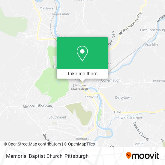 Mapa de Memorial Baptist Church