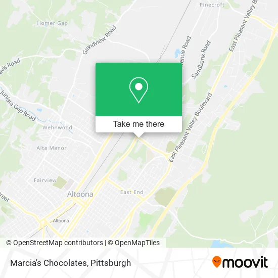 Marcia's Chocolates map