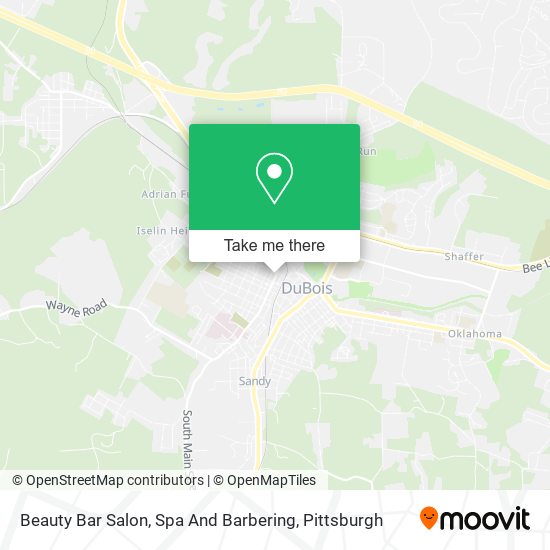 Beauty Bar Salon, Spa And Barbering map