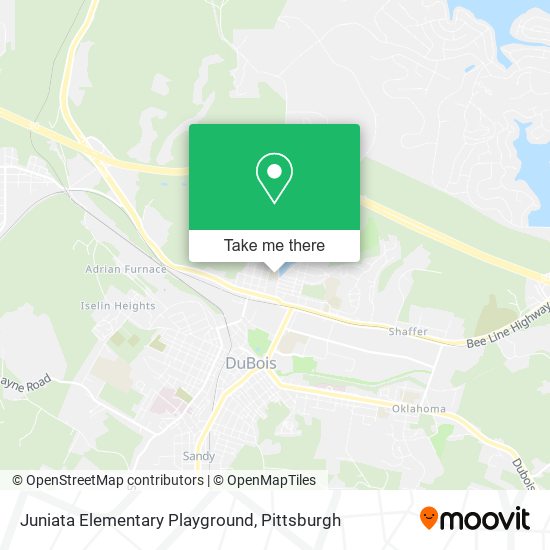 Juniata Elementary Playground map