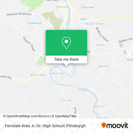 Mapa de Ferndale Area Jr. / Sr. High School