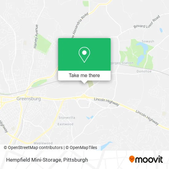 Hempfield Mini-Storage map