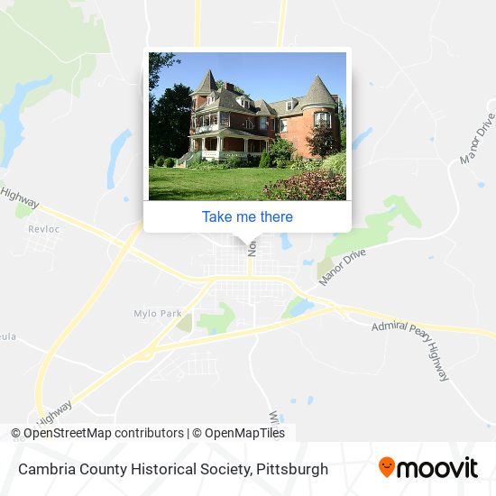 Cambria County Historical Society map