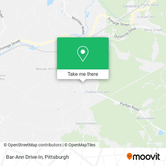 Bar-Ann Drive-In map