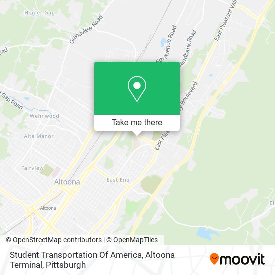 Student Transportation Of America, Altoona Terminal map