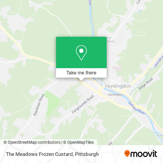 The Meadows Frozen Custard map