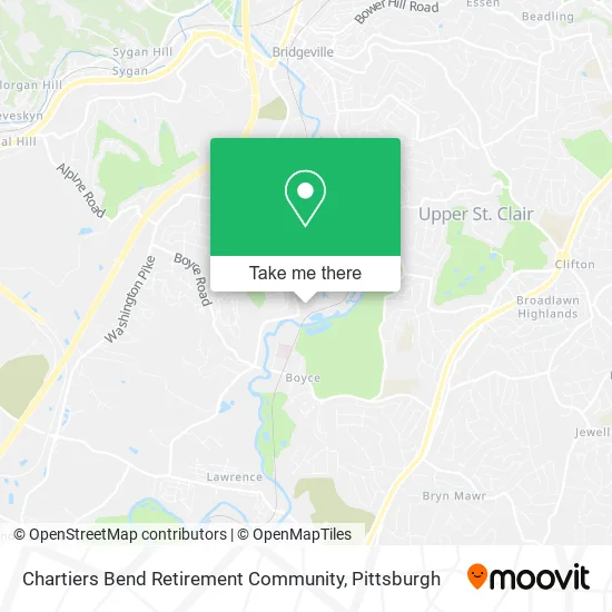 Chartiers Bend Retirement Community map