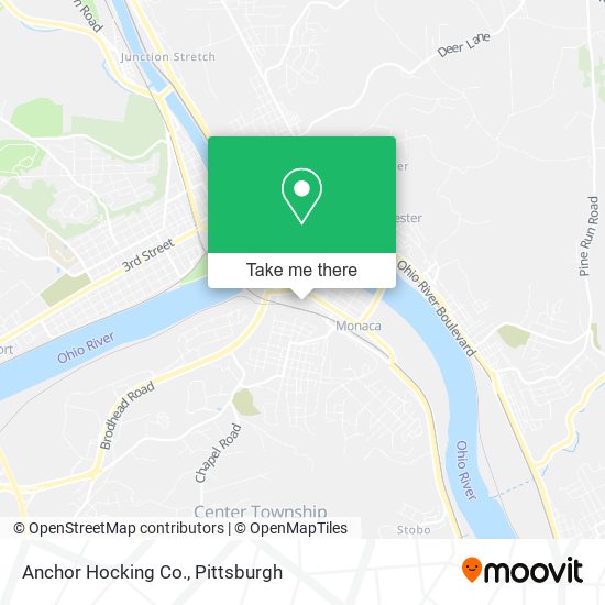 Anchor Hocking Co. map