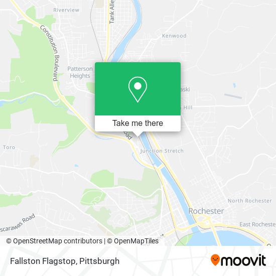 Mapa de Fallston Flagstop