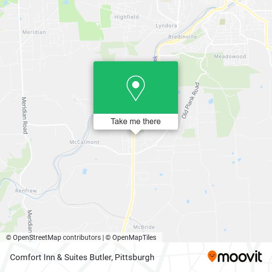 Mapa de Comfort Inn & Suites Butler