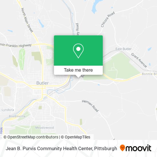 Jean B. Purvis Community Health Center map