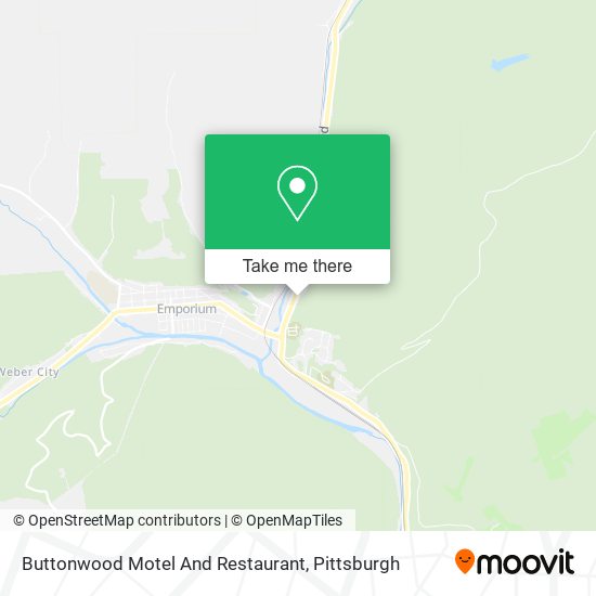 Mapa de Buttonwood Motel And Restaurant