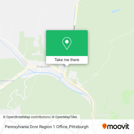 Pennsylvania Dcnr Region 1 Office map