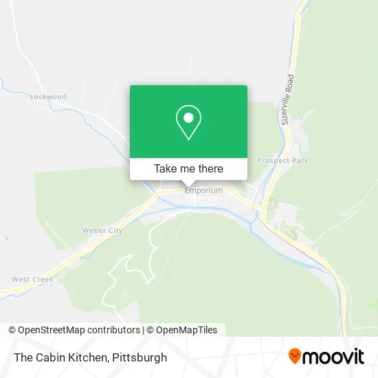 The Cabin Kitchen map