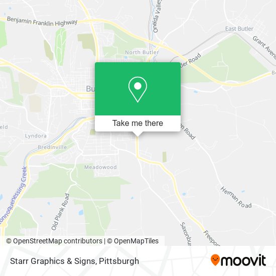 Mapa de Starr Graphics & Signs