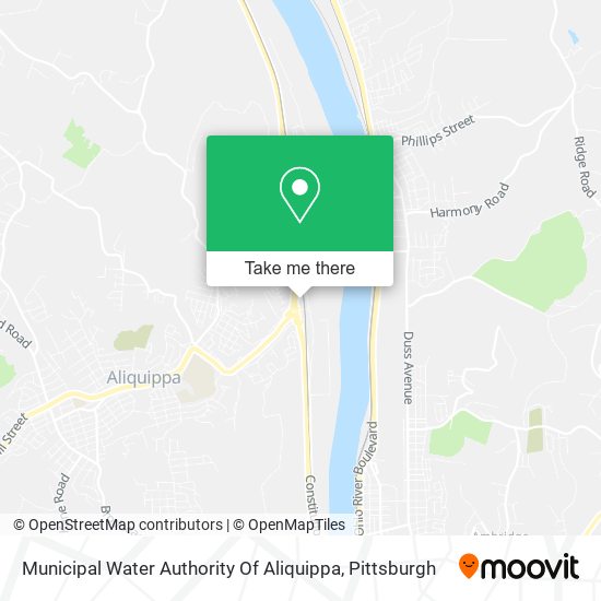 Municipal Water Authority Of Aliquippa map