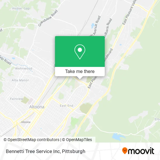 Bennetti Tree Service Inc map