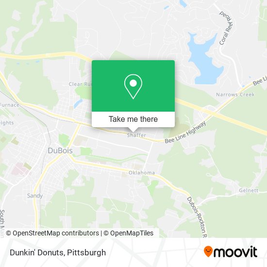 Mapa de Dunkin' Donuts