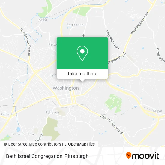 Beth Israel Congregation map