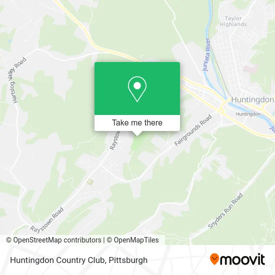 Huntingdon Country Club map