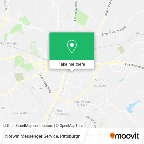 Norwin Messenger Service map
