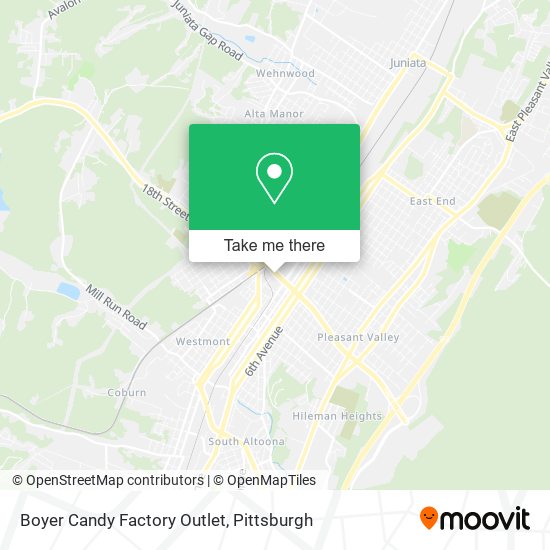 Boyer Candy Factory Outlet map