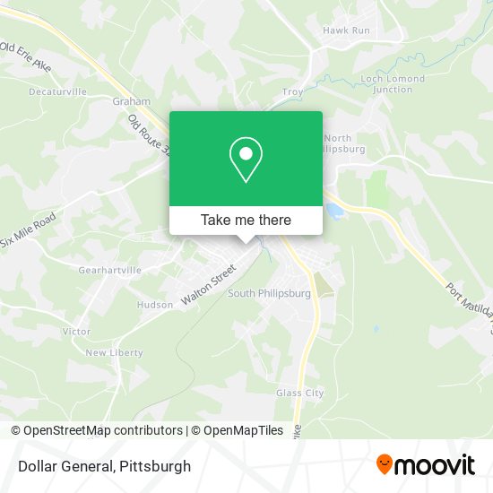 Mapa de Dollar General