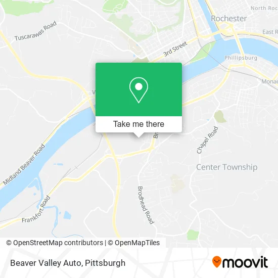 Beaver Valley Auto map