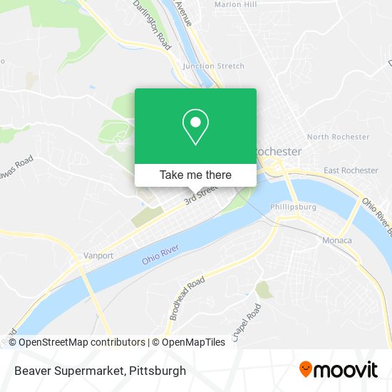 Beaver Supermarket map