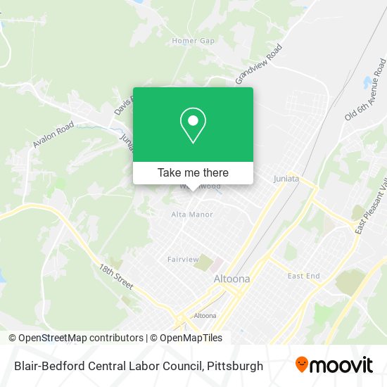 Mapa de Blair-Bedford Central Labor Council