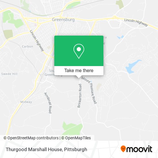 Thurgood Marshall House map